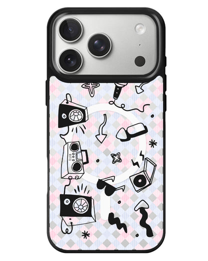 iPhone Rearguard MagSwap - Rock N Roll Black