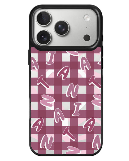 iPhone Rearguard MagSwap - Checkered Monogram 2.0