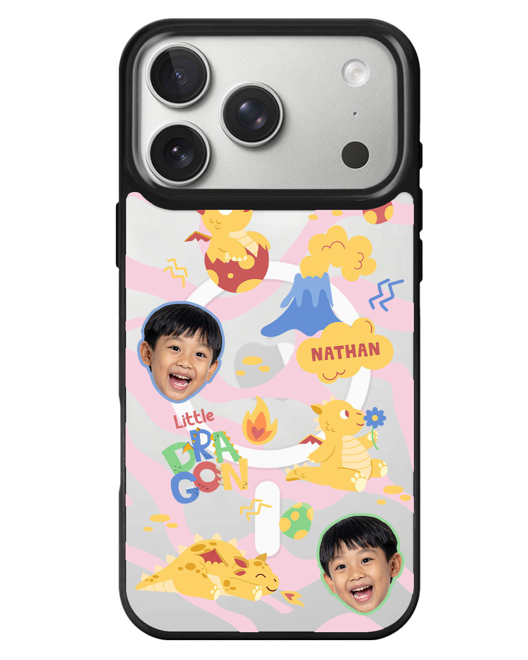 iPhone Rearguard MagSwap - Face Grid Little Dragon