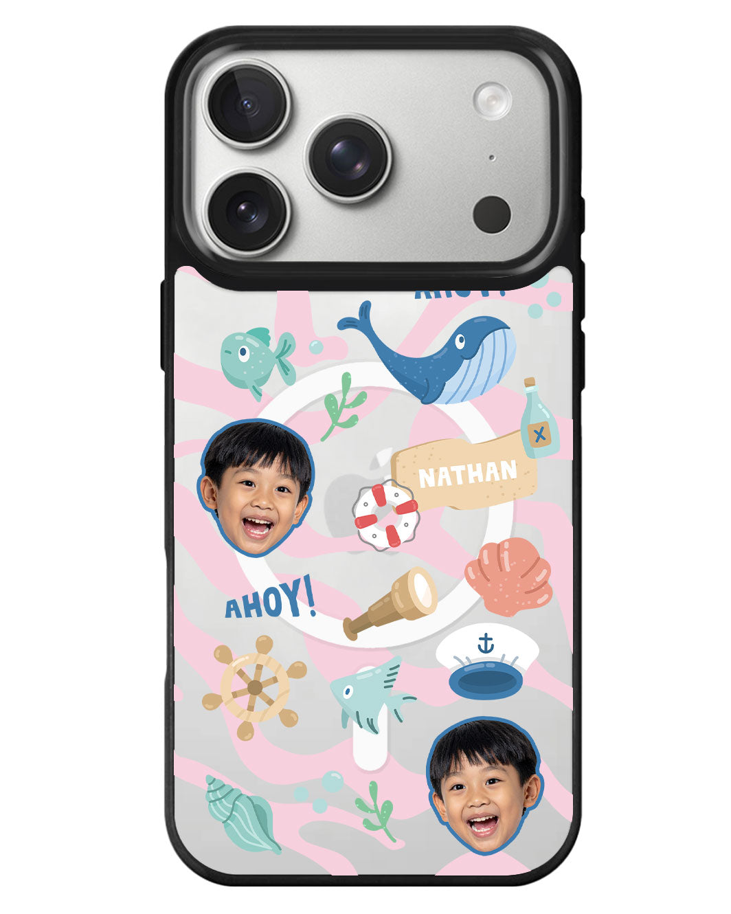 iPhone Rearguard MagSwap - Face Grid Sailor