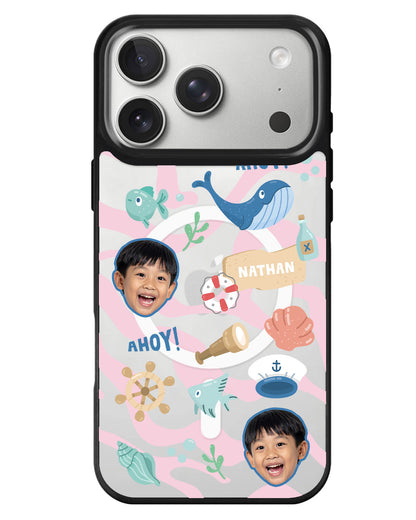 iPhone Rearguard MagSwap - Face Grid Sailor