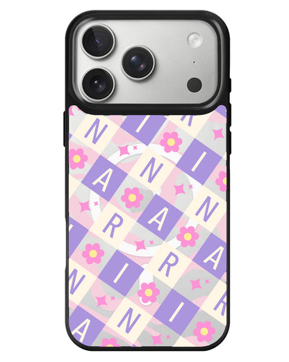 iPhone Rearguard MagSwap - Flower Grid Monogram 3.0
