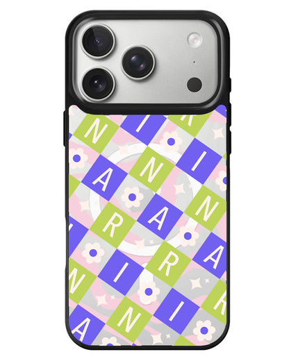 iPhone Rearguard MagSwap - Flower Grid Monogram 5.0