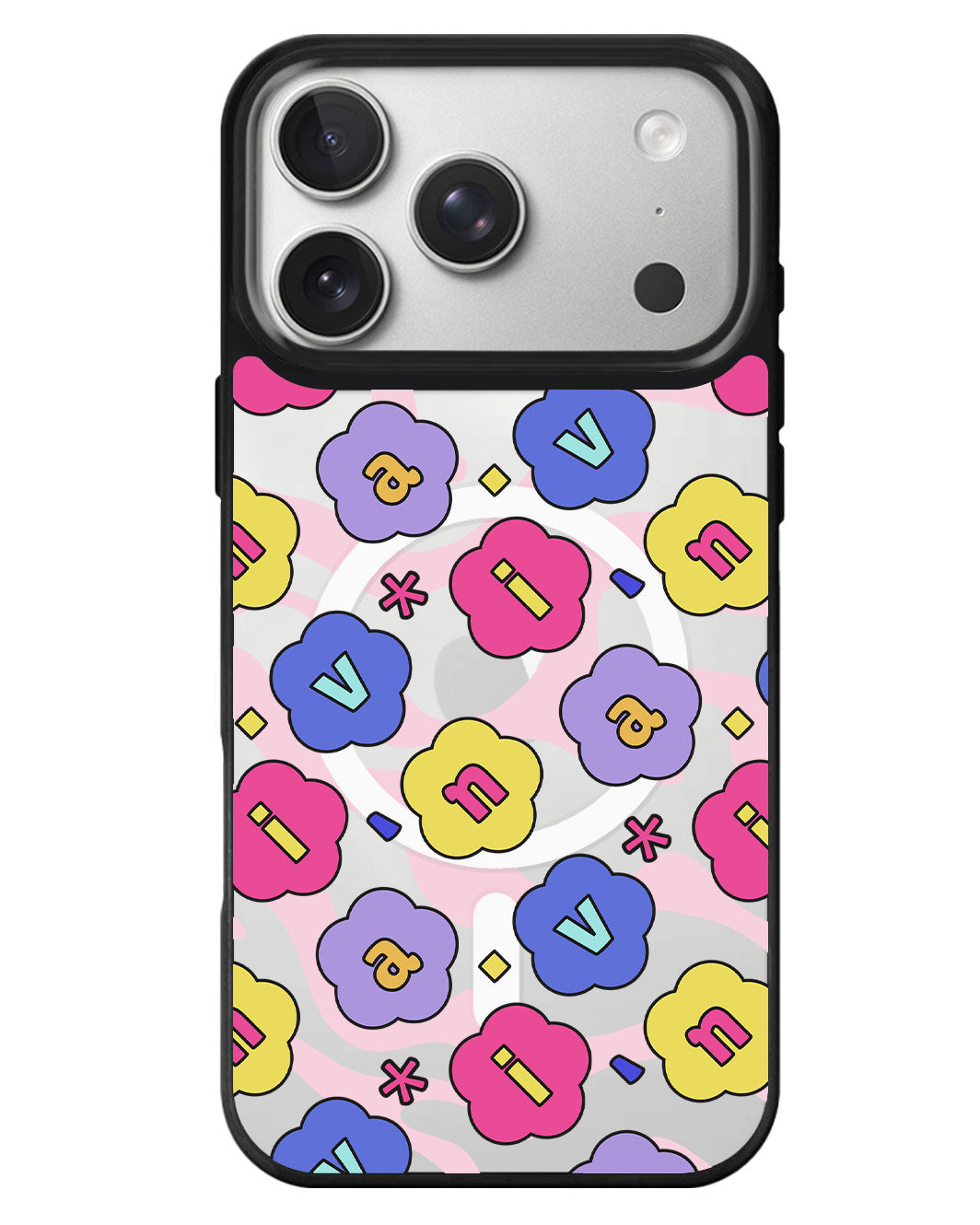 iPhone Rearguard MagSwap - Flower Petals Monogram 2.0