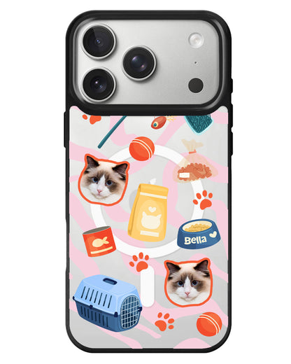 iPhone Rearguard MagSwap - Pet Grid Kitty Adventures