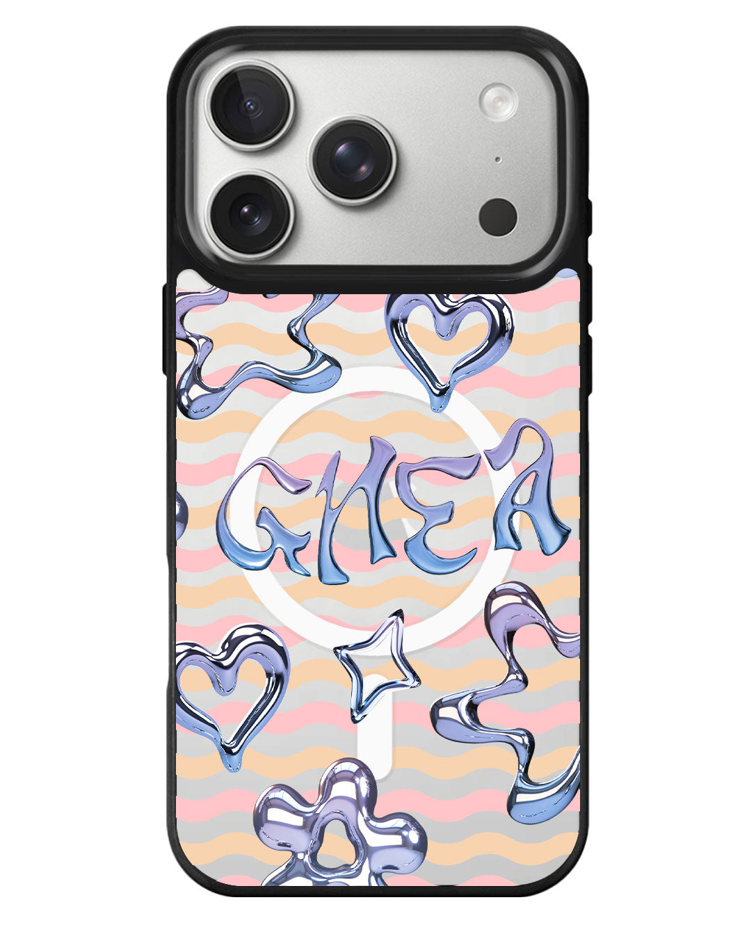iPhone Rearguard MagSwap - Chrome Monogram 1.0