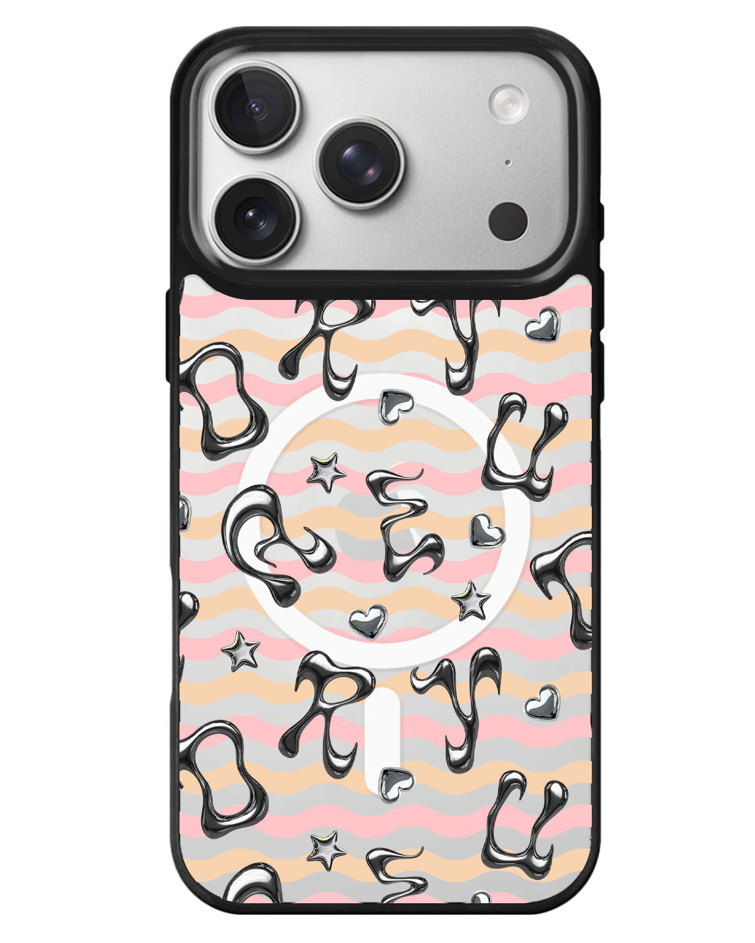 iPhone Rearguard MagSwap - Chrome Monogram 2.0
