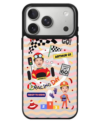 iPhone Rearguard MagSwap - Face Grid Dream Racer