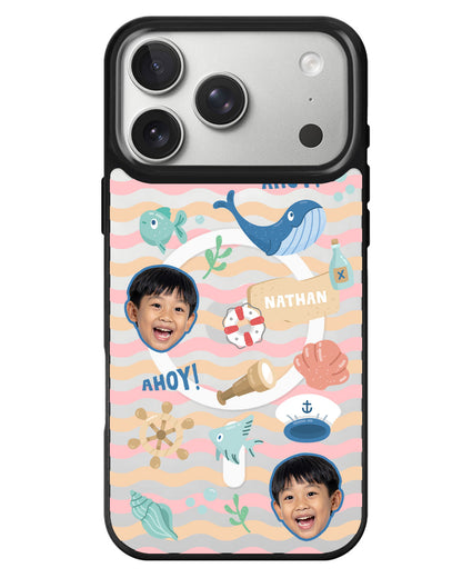 iPhone Rearguard MagSwap - Face Grid Sailor