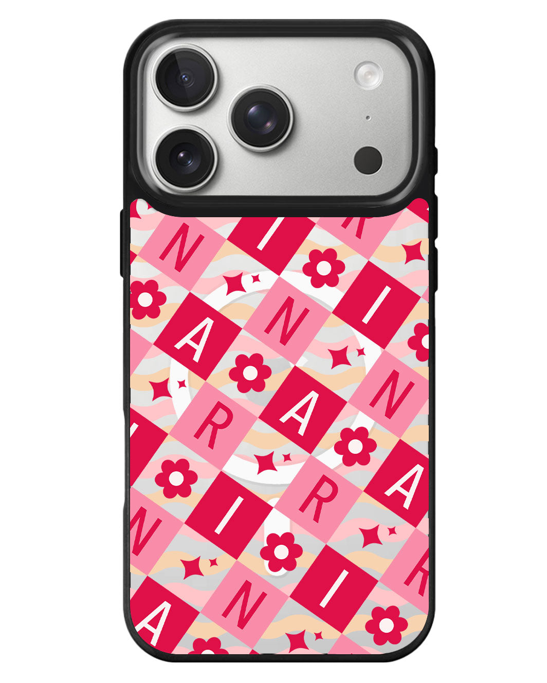 iPhone Rearguard MagSwap - Flower Grid Monogram 1.0