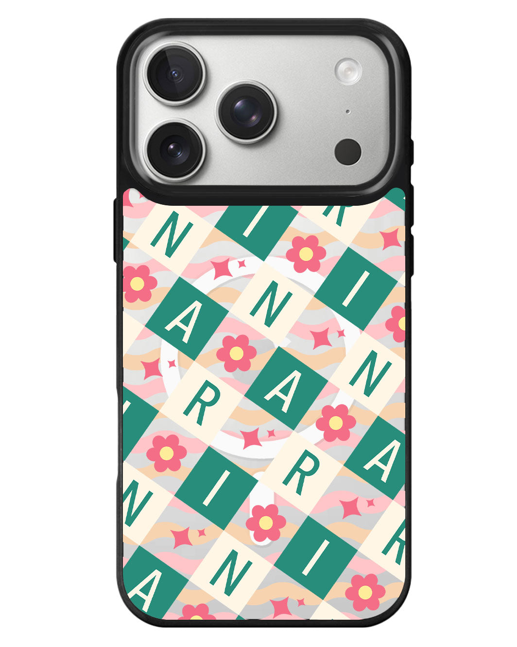 iPhone Rearguard MagSwap - Flower Grid Monogram 4.0