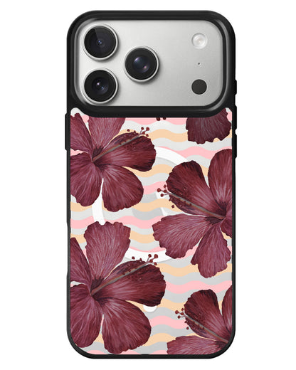 iPhone Rearguard MagSwap - Goth Hibiscus