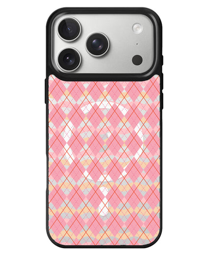 iPhone Rearguard MagSwap - Pink Argyle