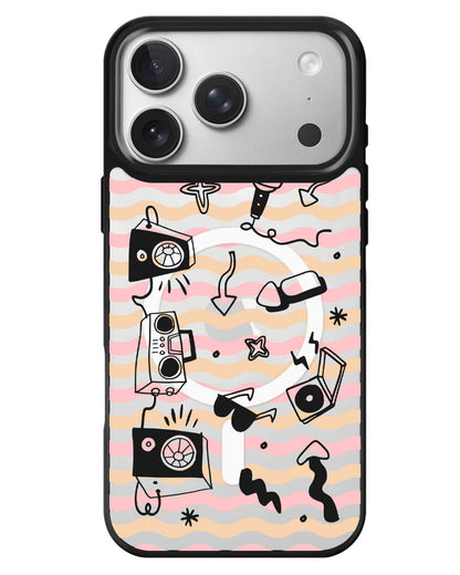 iPhone Rearguard MagSwap - Rock N Roll Black