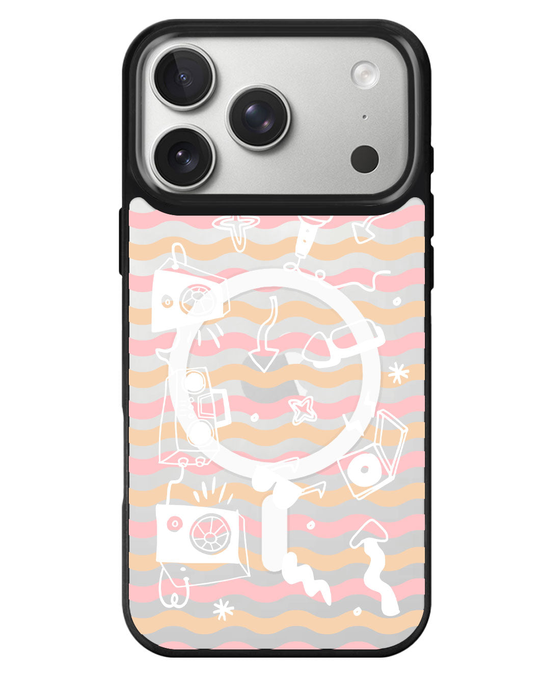 iPhone Rearguard MagSwap - Rock N Roll White