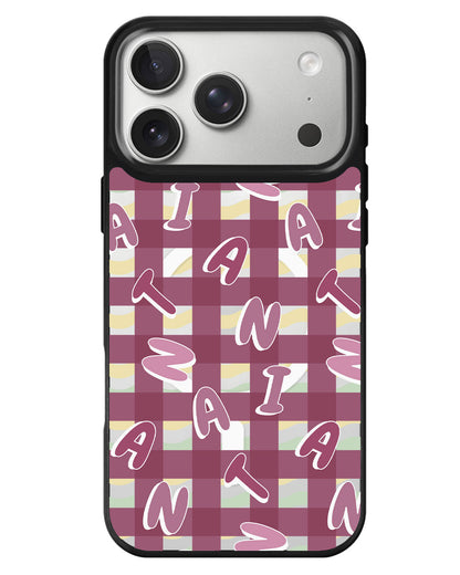 iPhone Rearguard MagSwap - Checkered Monogram 2.0
