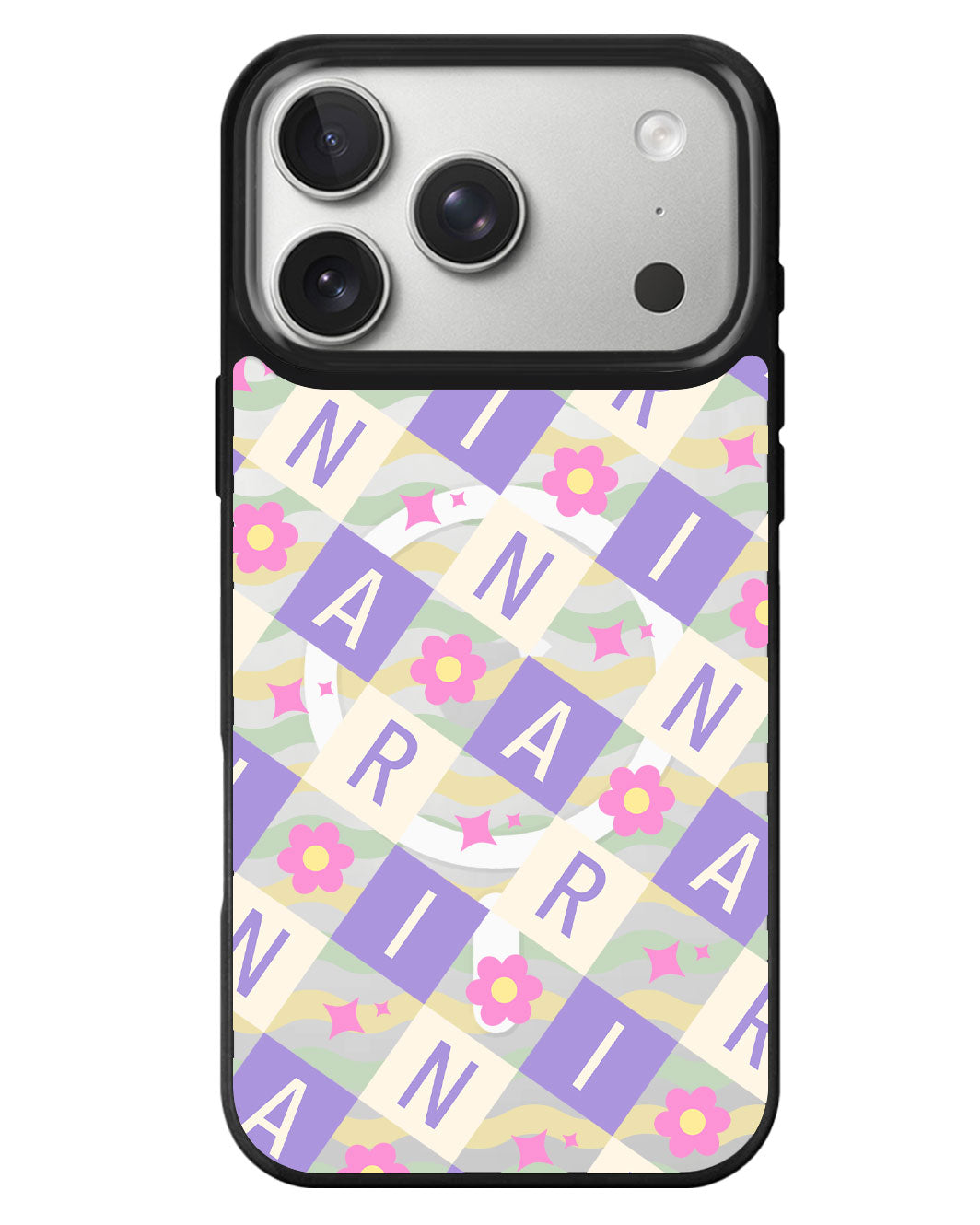iPhone Rearguard MagSwap - Flower Grid Monogram 3.0