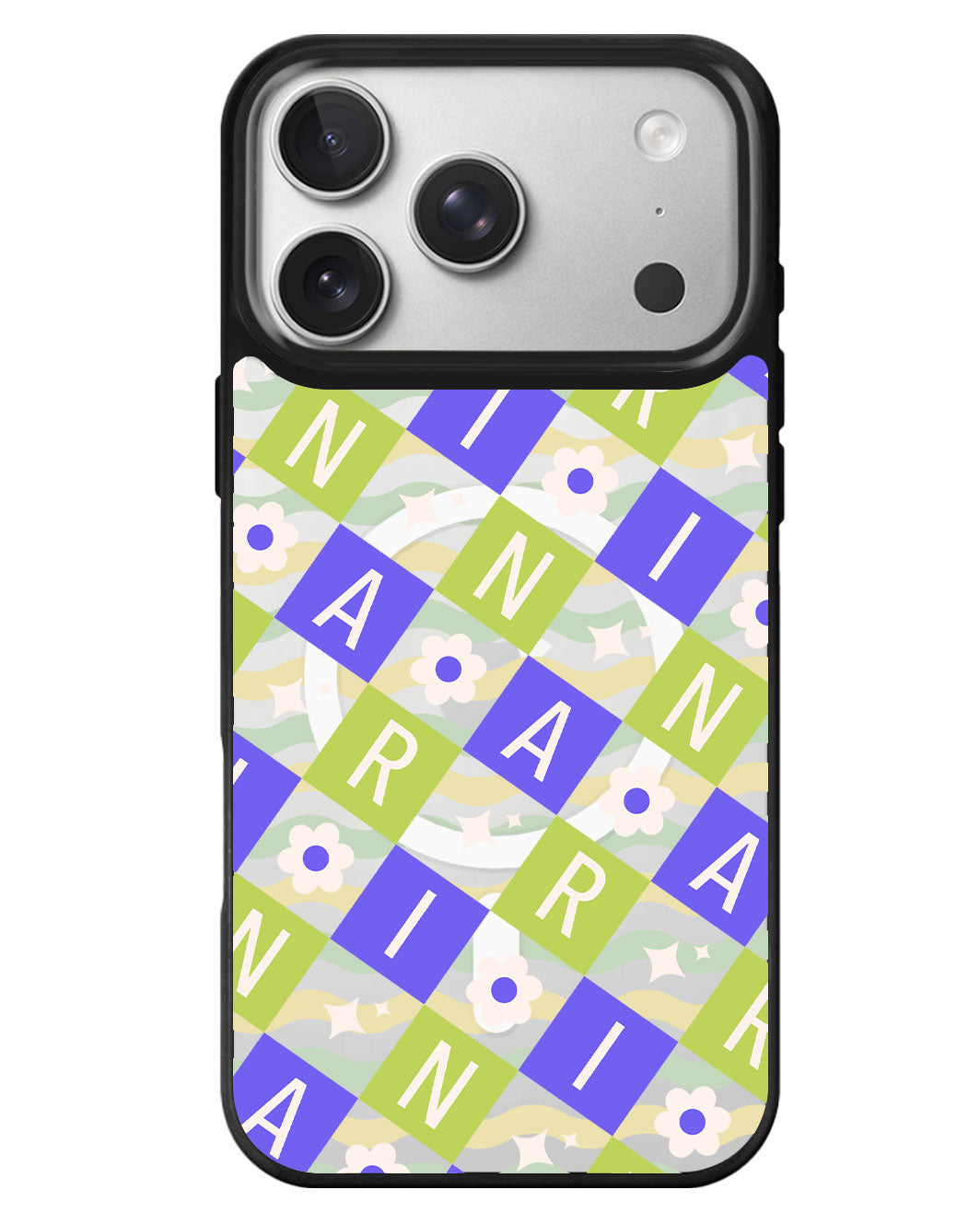 iPhone Rearguard MagSwap - Flower Grid Monogram 5.0