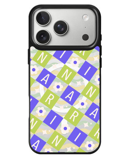 iPhone Rearguard MagSwap - Flower Grid Monogram 5.0