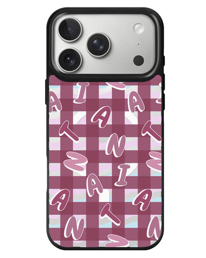 iPhone Rearguard MagSwap - Checkered Monogram 2.0