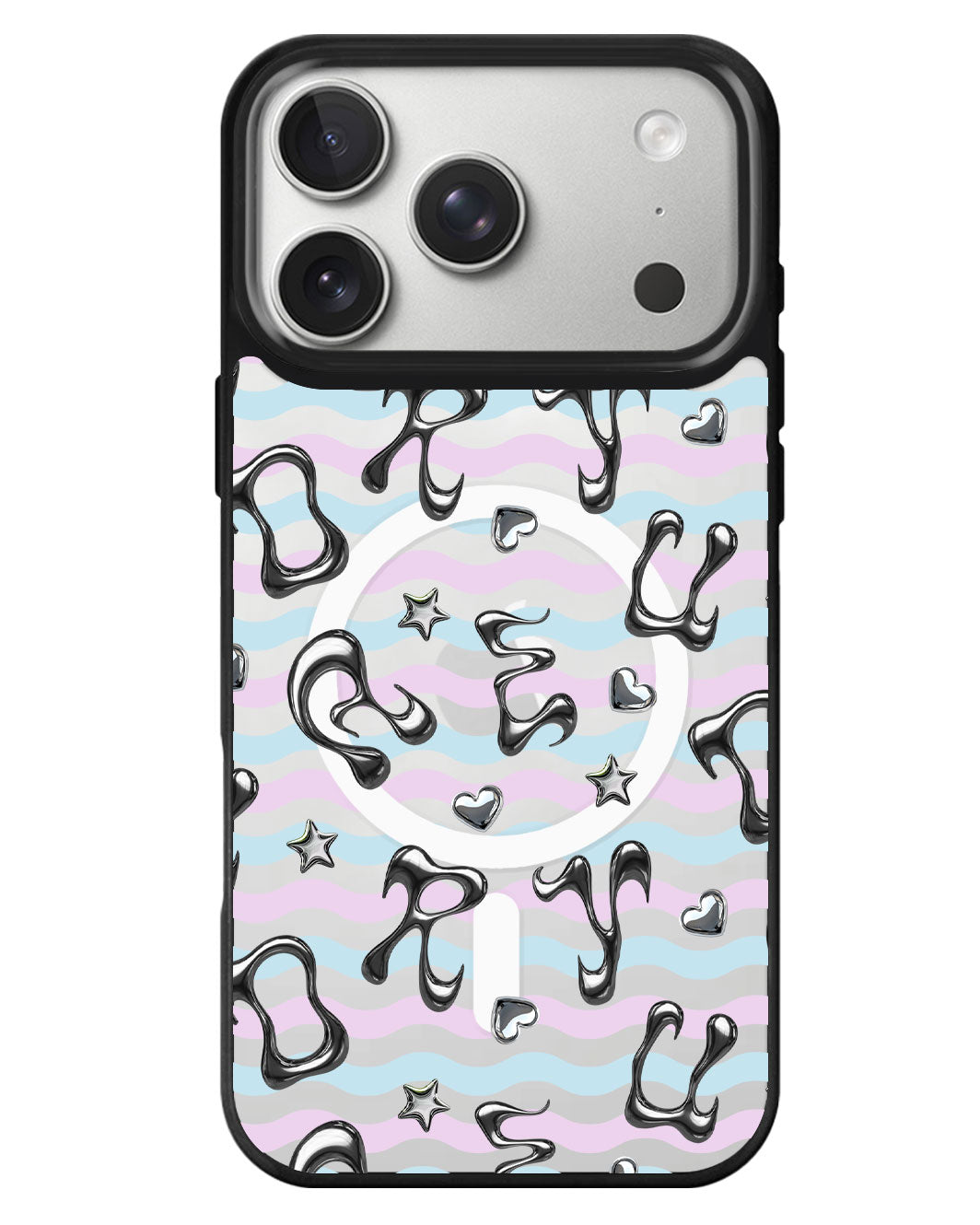iPhone Rearguard MagSwap - Chrome Monogram 2.0