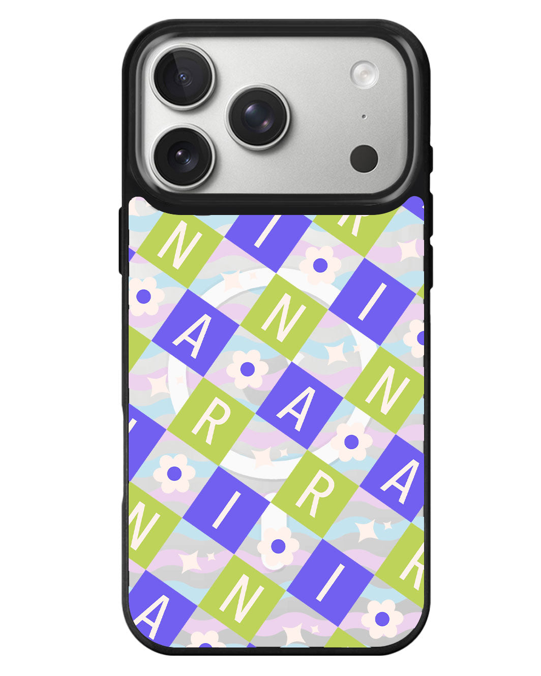 iPhone Rearguard MagSwap - Flower Grid Monogram 5.0
