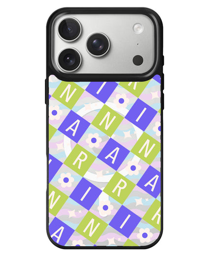 iPhone Rearguard MagSwap - Flower Grid Monogram 5.0