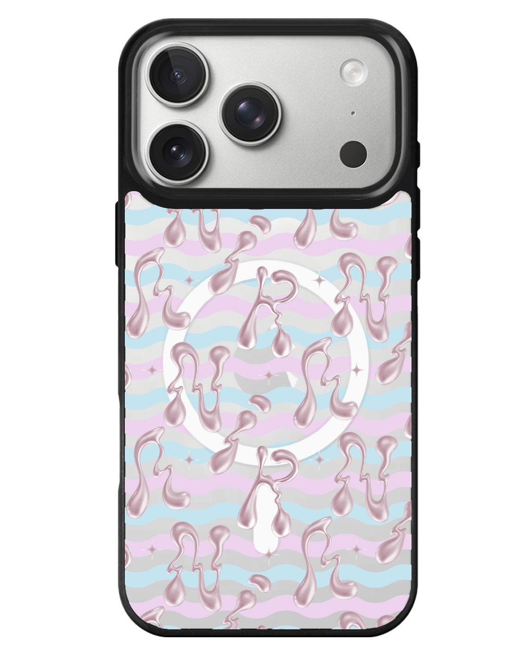 iPhone Rearguard MagSwap - Pink Chrome Monogram 2.0