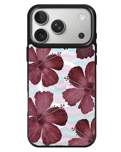 iPhone Rearguard MagSwap - Goth Hibiscus