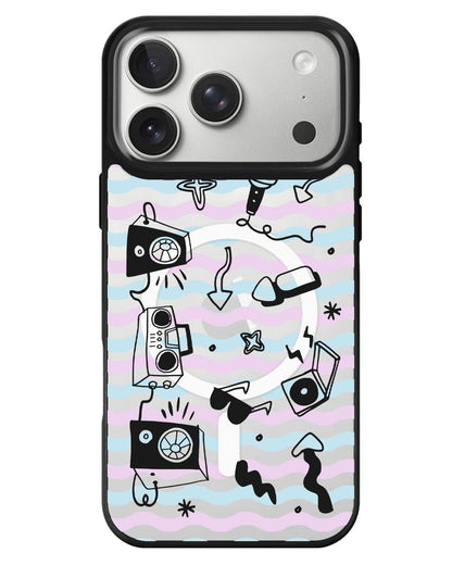 iPhone Rearguard MagSwap - Rock N Roll Black