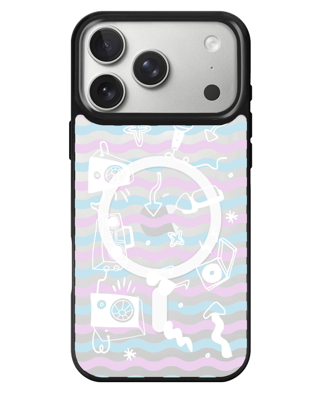 iPhone Rearguard MagSwap - Rock N Roll White