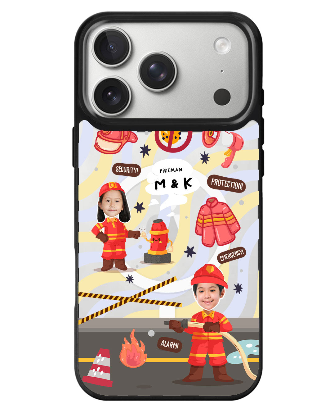 iPhone Rearguard MagSwap - Face Grid Dream Firefighter