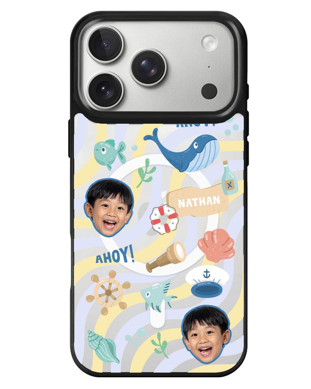 iPhone Rearguard MagSwap - Face Grid Sailor