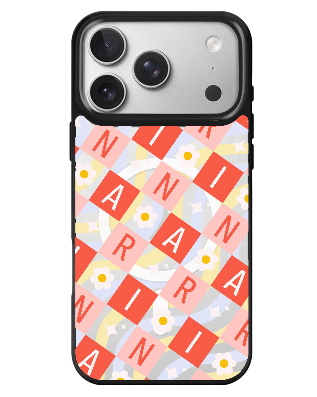 iPhone Rearguard MagSwap - Flower Grid Monogram 2.0