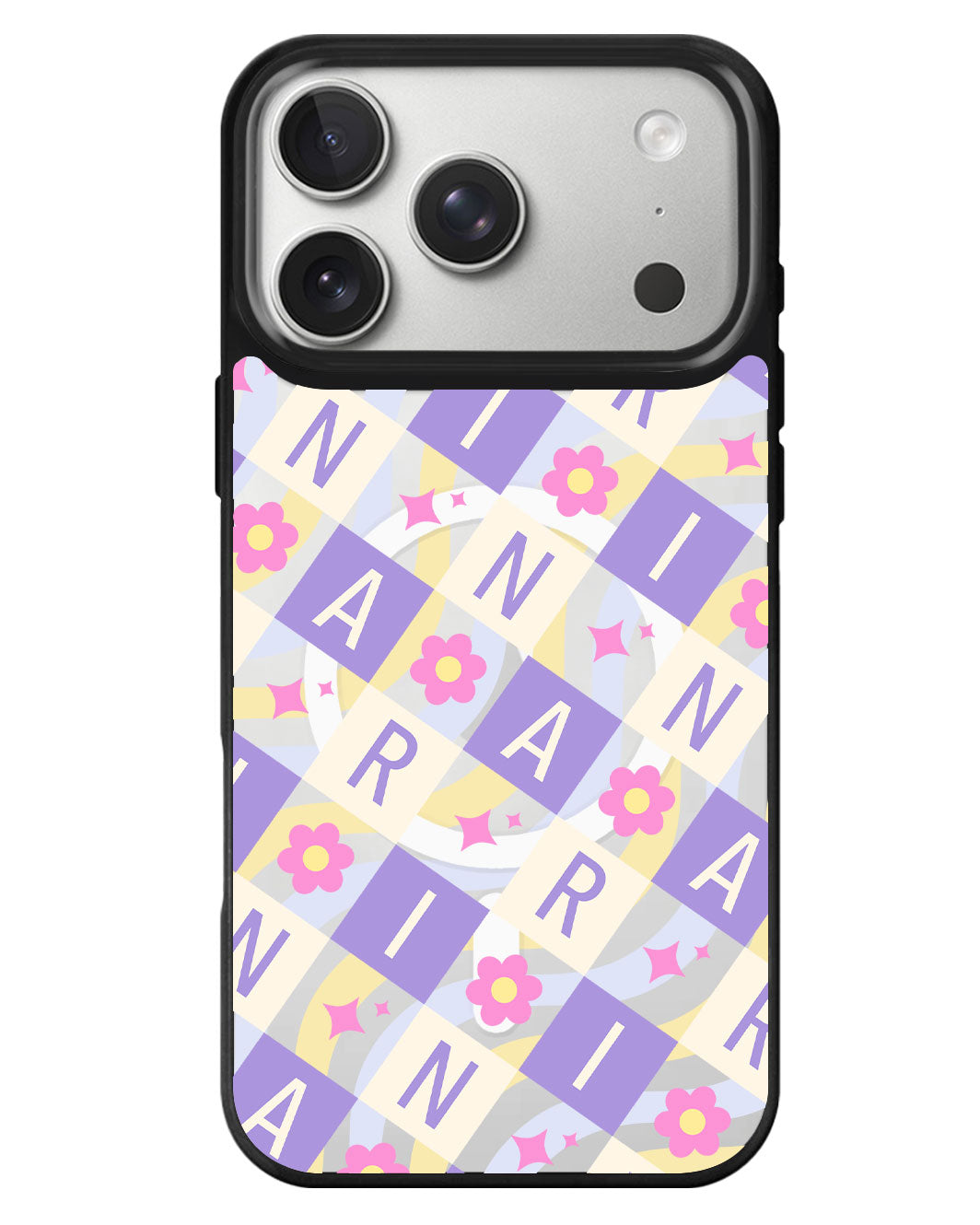 iPhone Rearguard MagSwap - Flower Grid Monogram 3.0