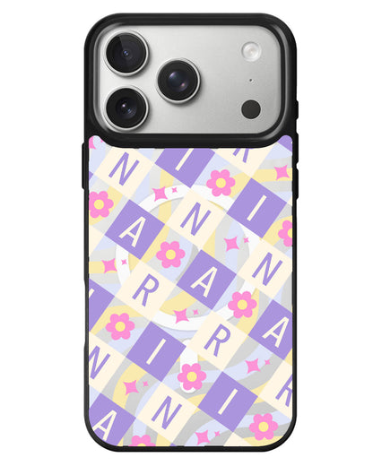 iPhone Rearguard MagSwap - Flower Grid Monogram 3.0