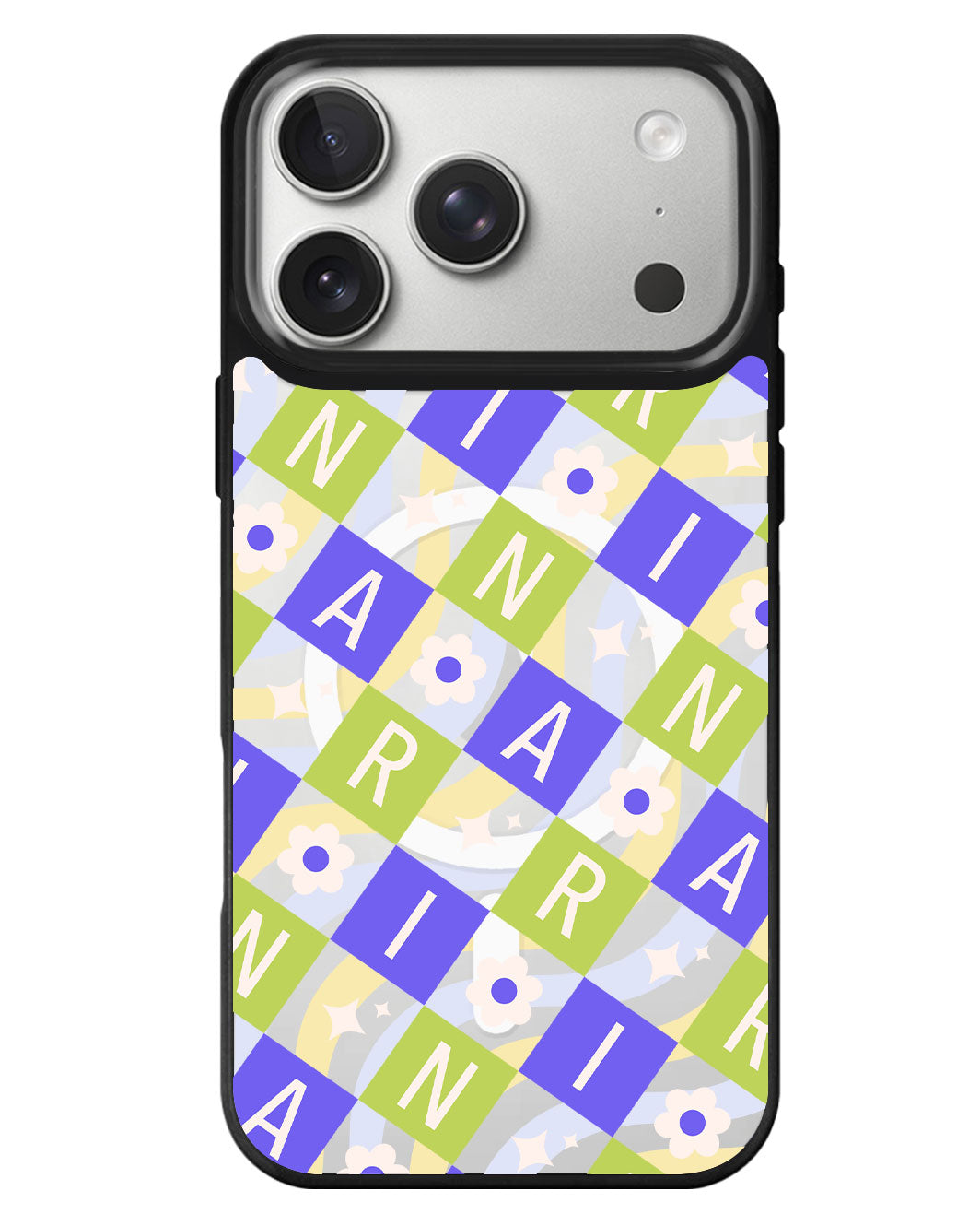 iPhone Rearguard MagSwap - Flower Grid Monogram 5.0