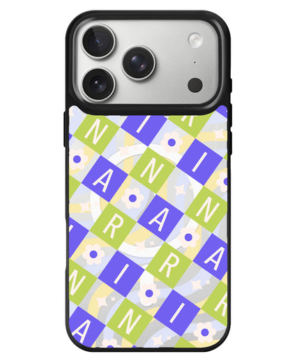 iPhone Rearguard MagSwap - Flower Grid Monogram 5.0