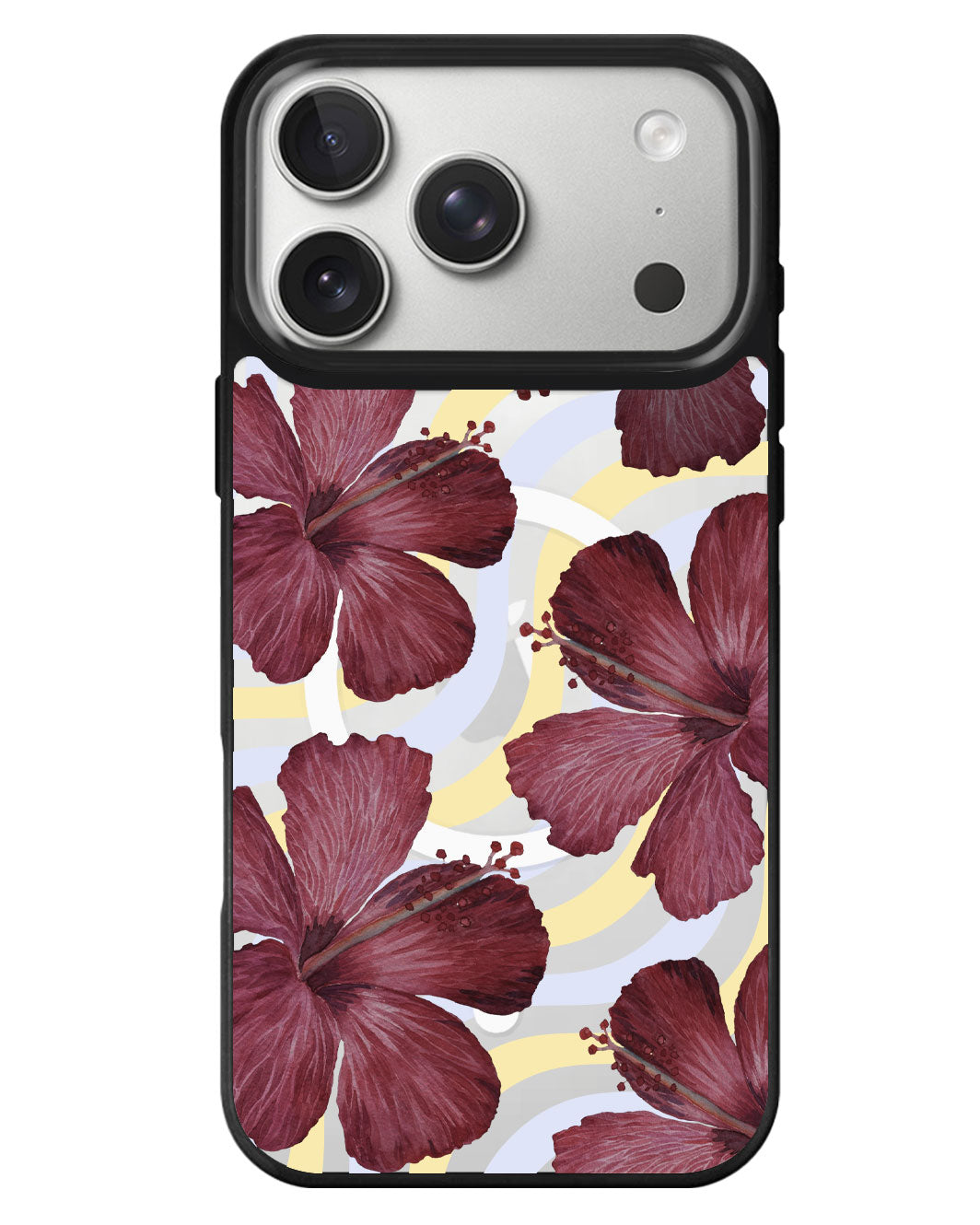 iPhone Rearguard MagSwap - Goth Hibiscus