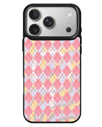 iPhone Rearguard MagSwap - Pink Argyle
