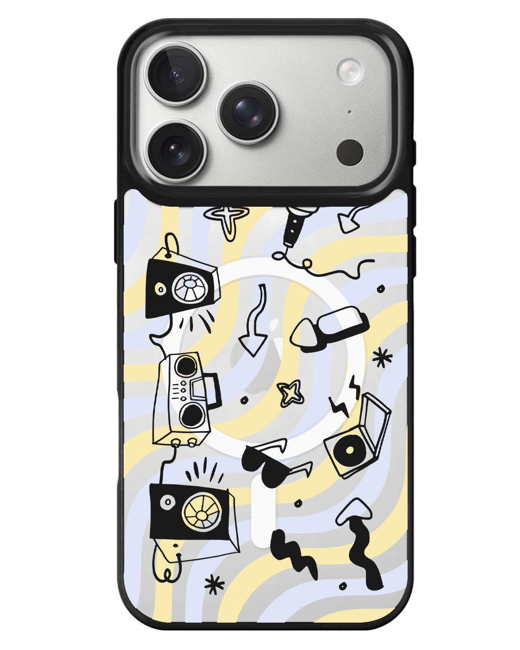 iPhone Rearguard MagSwap - Rock N Roll Black