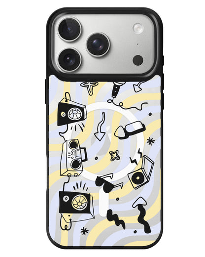 iPhone Rearguard MagSwap - Rock N Roll Black