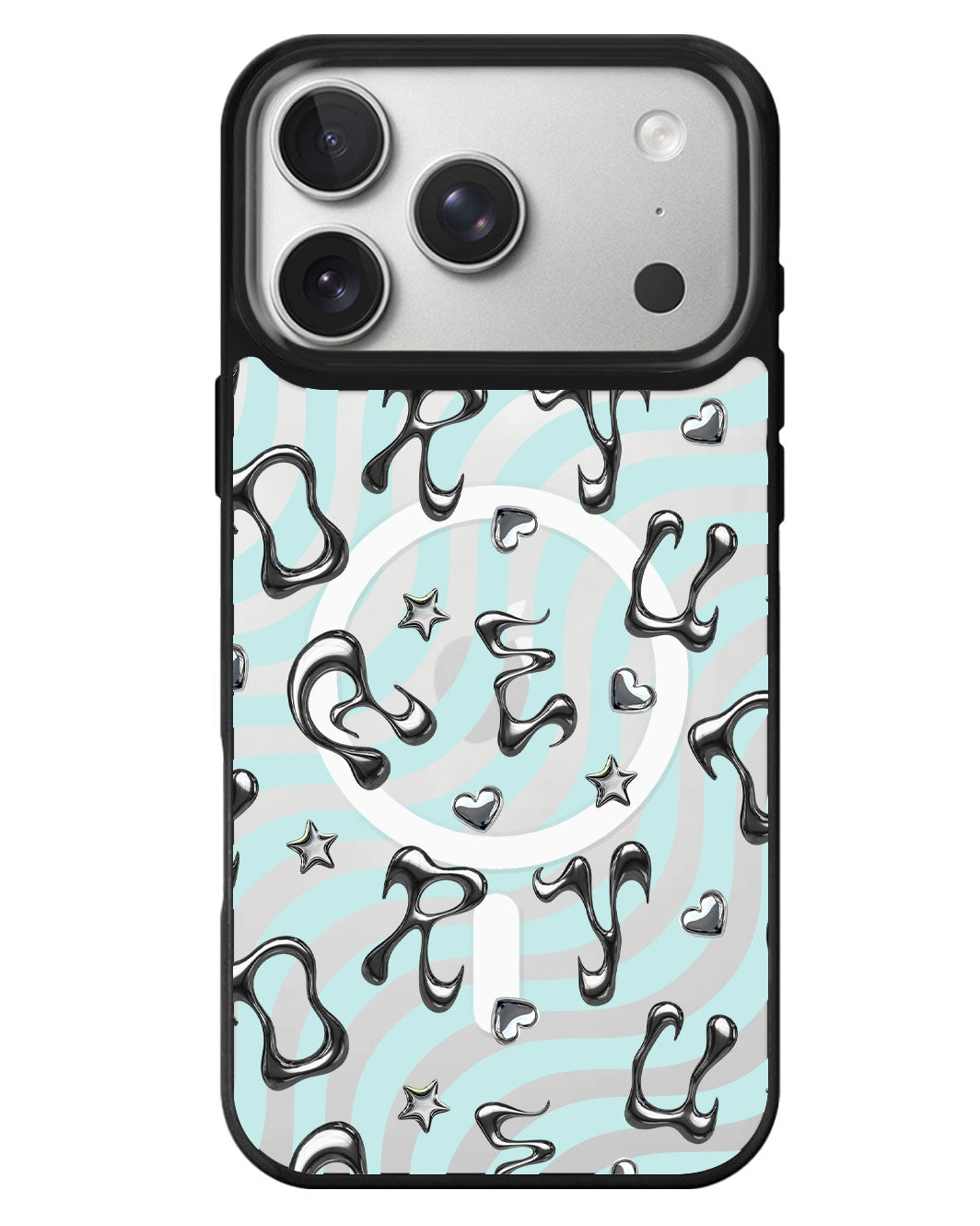 iPhone Rearguard MagSwap - Chrome Monogram 2.0