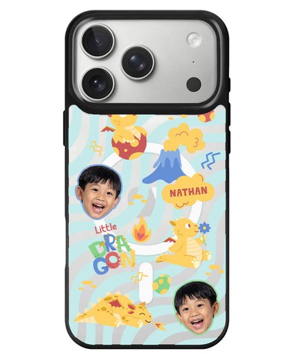 iPhone Rearguard MagSwap - Face Grid Little Dragon