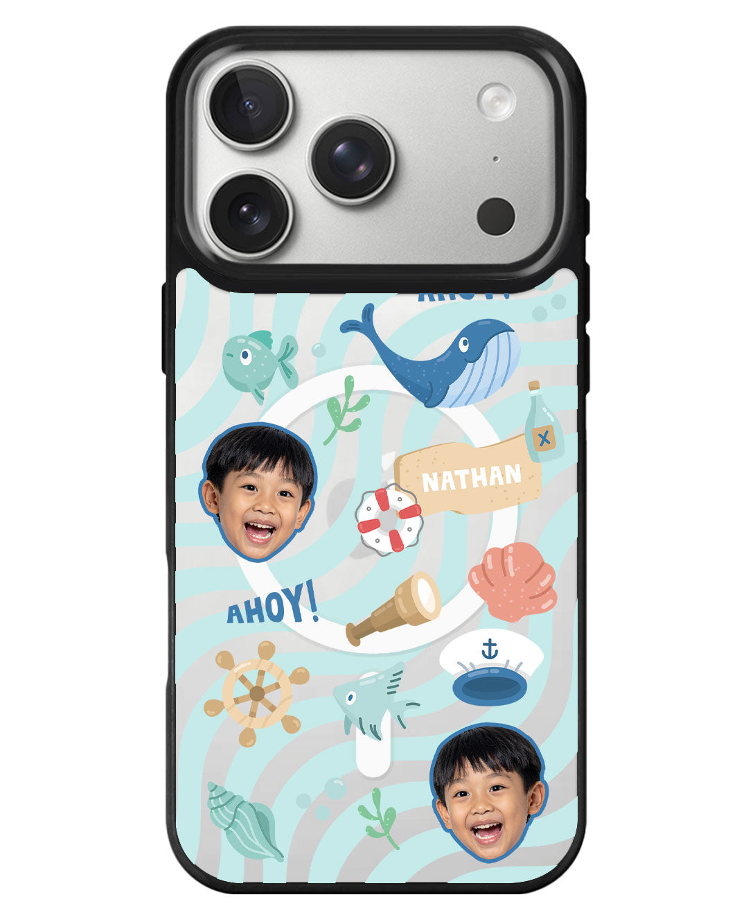 iPhone Rearguard MagSwap - Face Grid Sailor