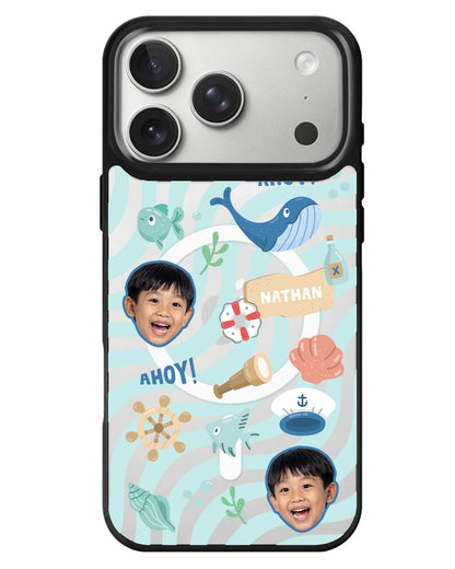 iPhone Rearguard MagSwap - Face Grid Sailor