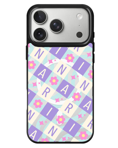 iPhone Rearguard MagSwap - Flower Grid Monogram 3.0