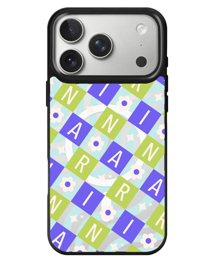 iPhone Rearguard MagSwap - Flower Grid Monogram 5.0
