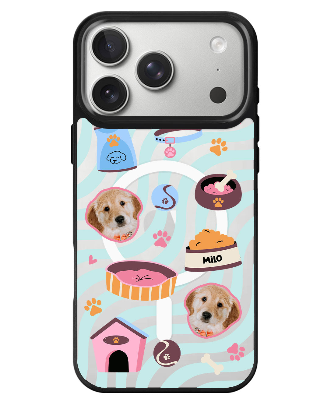 iPhone Rearguard MagSwap - Pet Grid Puppy Cozy Day