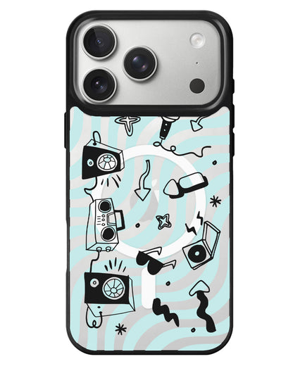 iPhone Rearguard MagSwap - Rock N Roll Black